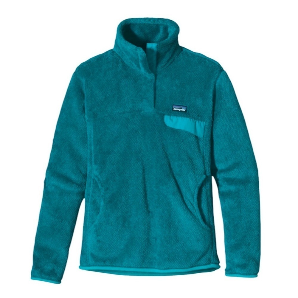 Patagonia Women’s Re-Tool Snap-T Fleece Pullover Aqua Blue Size XS - Picture 2 of 10